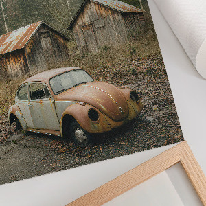 Wall print Car wreck