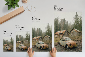 Wall print Car wreck