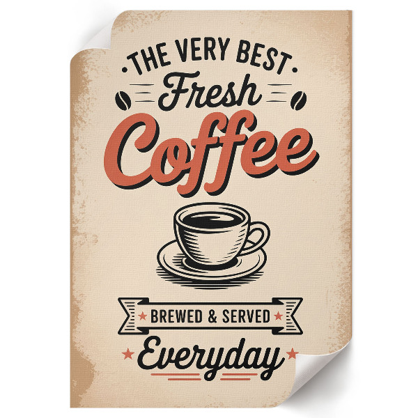 Vintage coffee poster