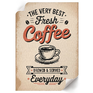 Vintage coffee poster