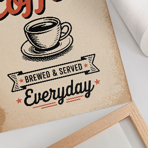 Vintage coffee poster
