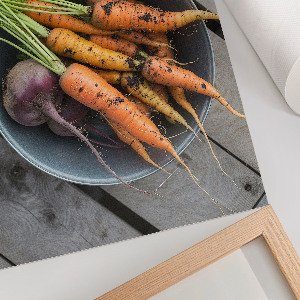 Decorative poster featuring colorful vegetables