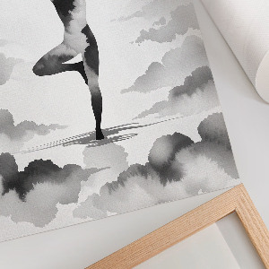 Yoga illustration wall art