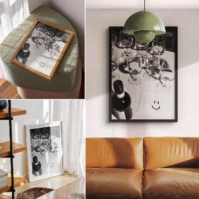 Wall print Wine glasses