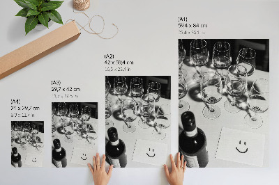 Wall print Wine glasses