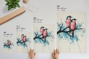 Art print Watercolor birds