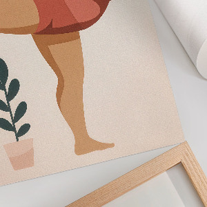 Decorative poster Yoga practice