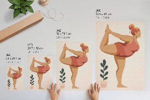 Decorative poster Yoga practice