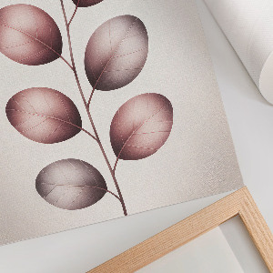 Wall art Pink leaves