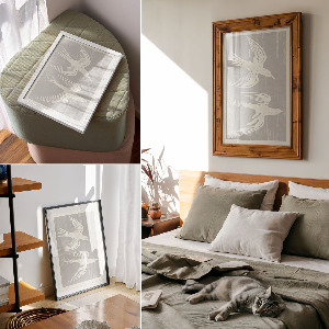 Wall print Minimalist birds