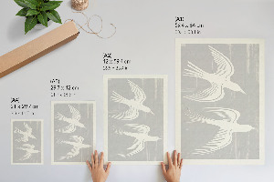 Wall print with a minimalist birds motif