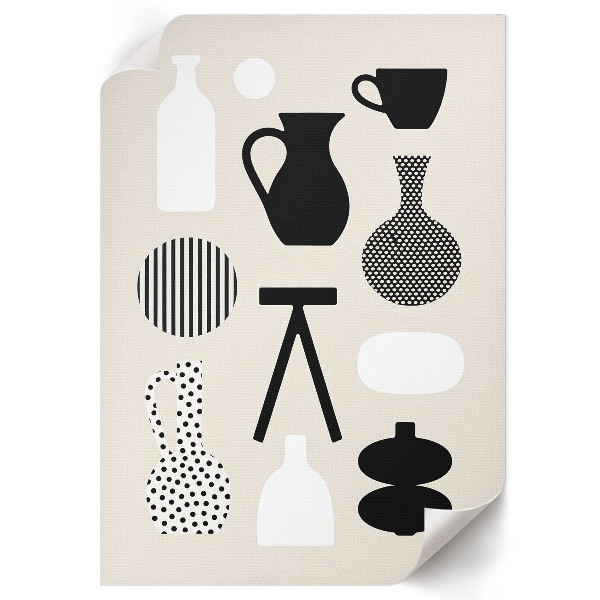 Art print featuring geometric patterns
