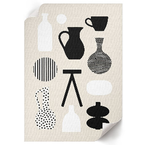 Art print featuring geometric patterns