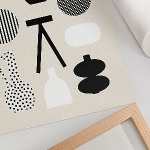 Art print featuring geometric patterns