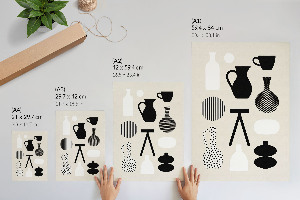 Art print featuring geometric patterns