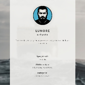 Decorative poster featuring a winter landscape