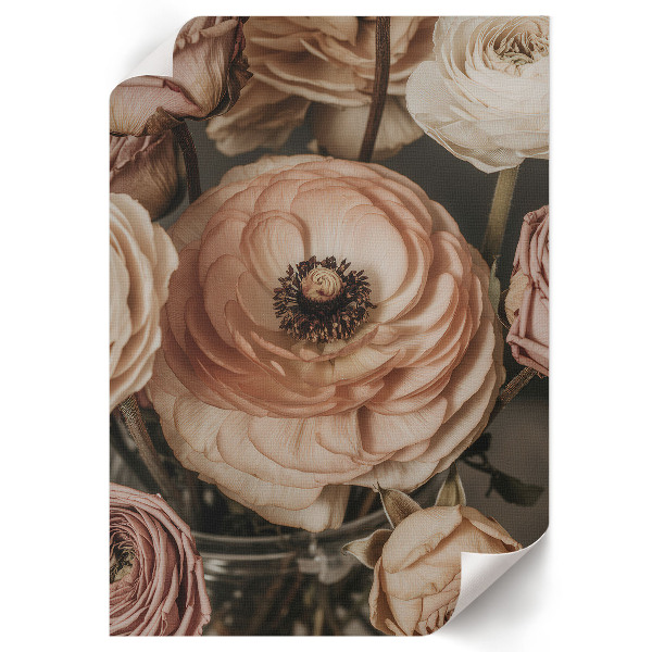 Romantic flowers poster