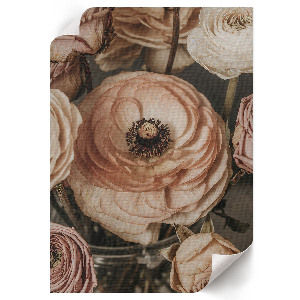 Romantic flowers poster