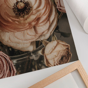 Romantic flowers poster