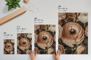 Romantic flowers poster