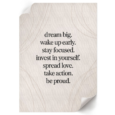 Wall print Everyday motivation