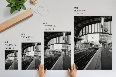 Decorative poster City station
