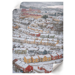 Winter landscape poster