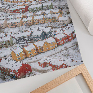 Winter landscape poster
