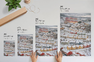 Winter landscape poster