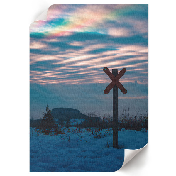 Art print Winter landscape