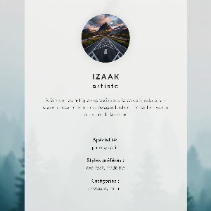 Art print Winter landscape