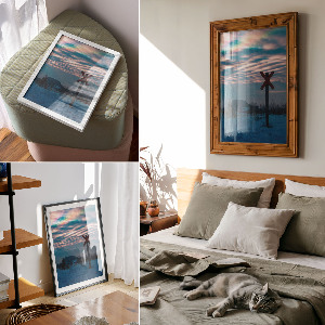 Art print Winter landscape