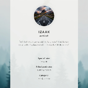 Art print Winter landscape