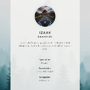 Art print Winter landscape