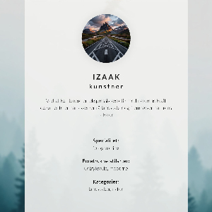 Art print Winter landscape