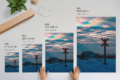 Art print Winter landscape