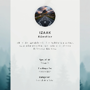 Art print Winter landscape