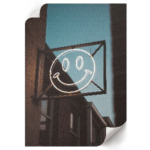 Neon smile poster