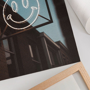 Neon smile poster