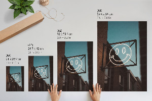 Neon smile poster