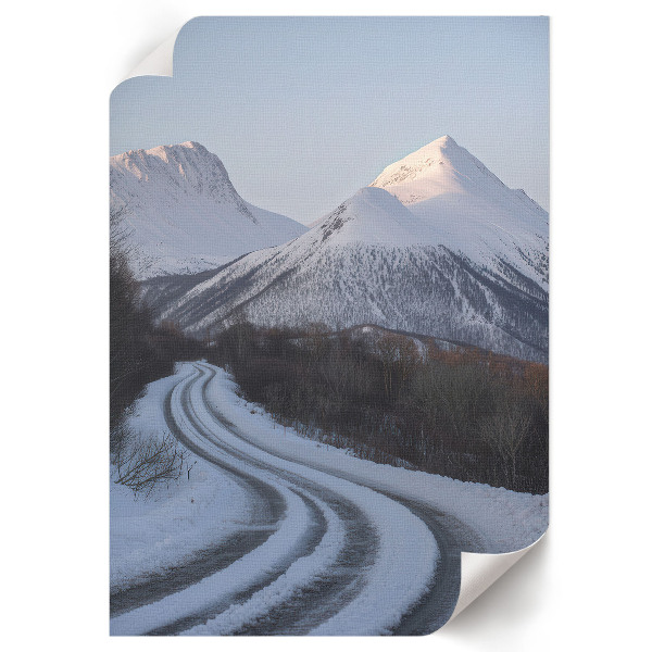 Winter landscape wall print