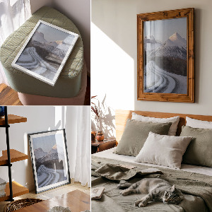 Winter landscape wall print