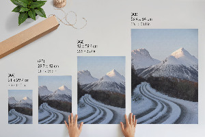 Winter landscape wall print