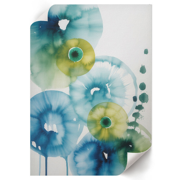 Art print with colorful spots