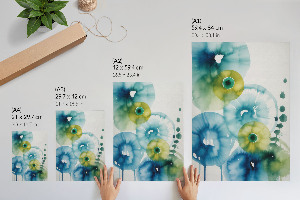 Art print with colorful spots