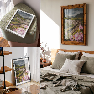 Art print Peaceful landscape