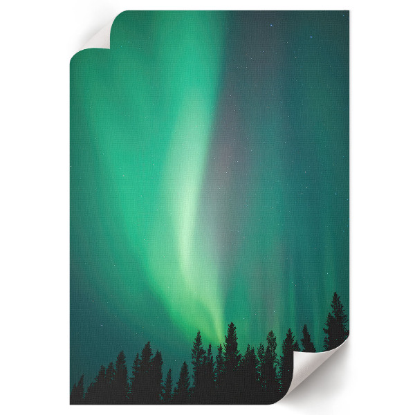 Decorative poster with a Northern Lights motif