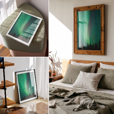 Decorative poster Northern lights