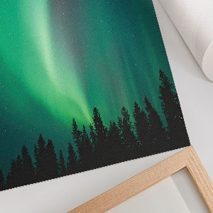 Decorative poster with a Northern Lights motif