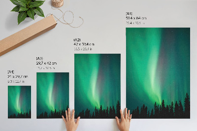 Decorative poster Northern lights